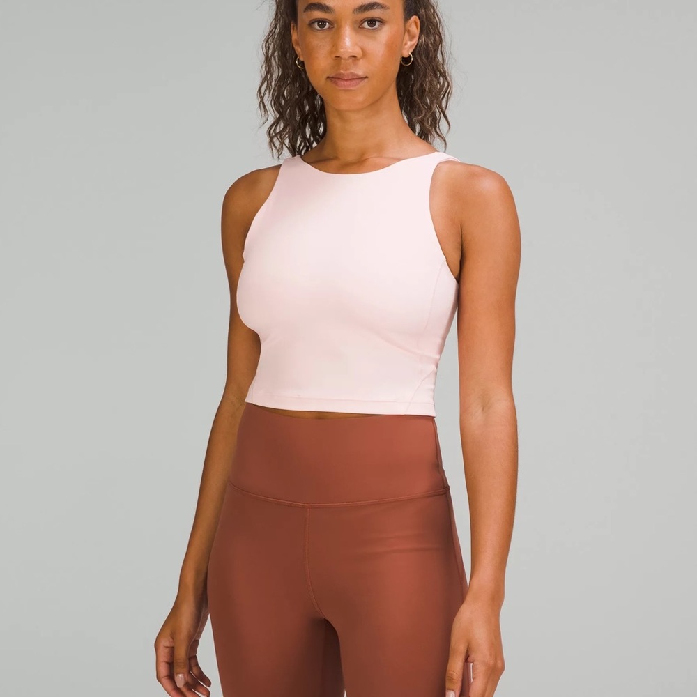 Lululemon align high neck tank top strawberry milkshake size 2